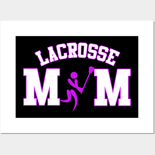 Lacrosse Mom with Lacrosse Player Wall Art by tropicalteesshop